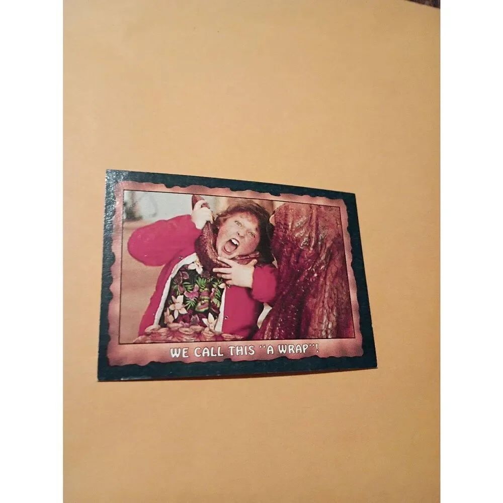 Vintage 1985 Warner Bros Topps Gum Goonies Trading Card #84 We Call This a Wrap